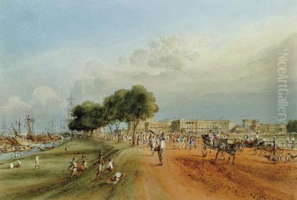 The Esplanade At Calcutta, With Esplanade Row Beyond - view 1