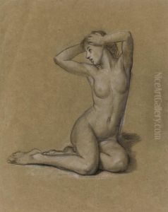 Studies For 'the First Awakening Of Eve' Recto And Verso (illustrated); And Study For 'echo' by Valentine Cameron Prinsep