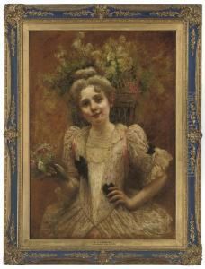 The Flower Seller by Valentine Cameron Prinsep