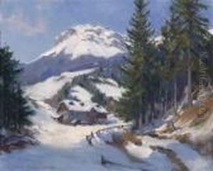 View Of The Rax Mountains by Karl Ludwig Prinz