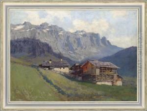 An Alpine Landscape by Karl Ludwig Prinz