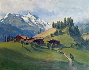 Gebirgslandschaft In Salzburg by Karl Ludwig Prinz