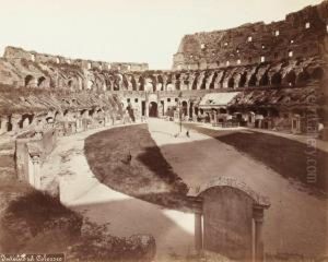 Interieur Du Colisee, Rome by Francesco Paolo Priolo