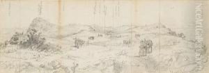 General Wood And Staff Examining The Top Of Majuba Mountain, Following The Battle Of Majuba