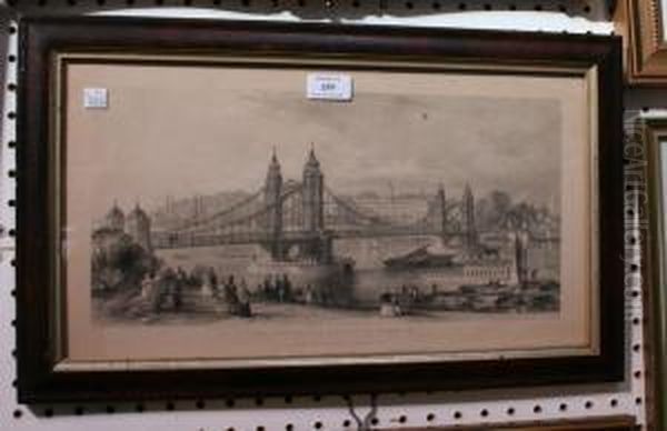 The Suspension Bridge At Chelsea - view 1