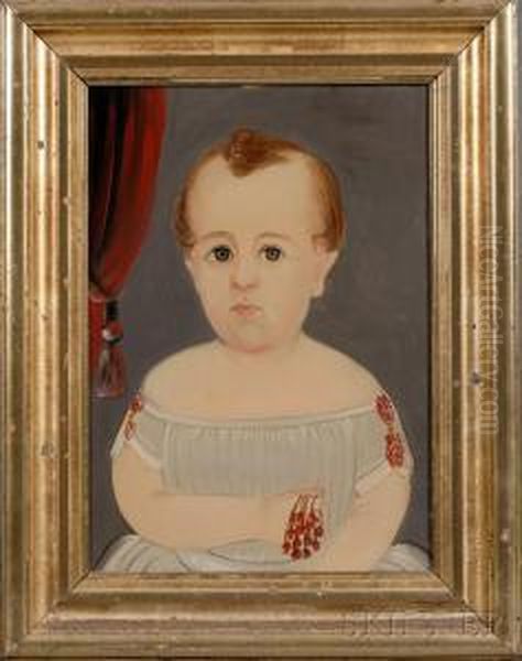 Portrait Of A Baby In Blue. - view 1