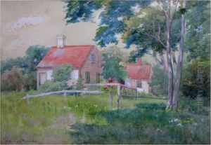 House In A Meadow by J. Ambrose Pritchard