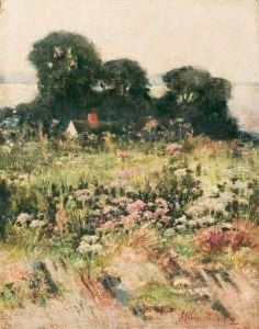 Landscape With Flowers by J. Ambrose Pritchard