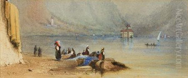 Castle Of Chillon, Lake Geneva - view 1