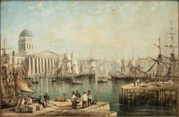 Motif With Port And Ship - view 1