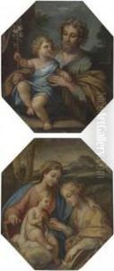 Virgin And Christ Child With St. Catherine; Christ Child With Joseph