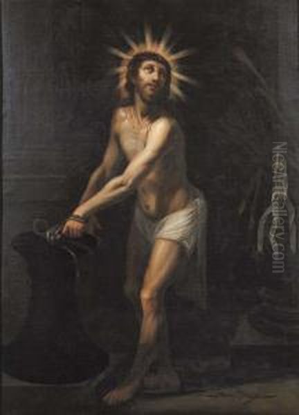 Ritratto Di Francesca Gommi Maratta, Moglie Di Carlo Maratta, A Mezzo Busto, Con Un Disegno Nella Mano Sinistra Raffigurante Venere Che Forgia Le Frecce Di Eros - view 1