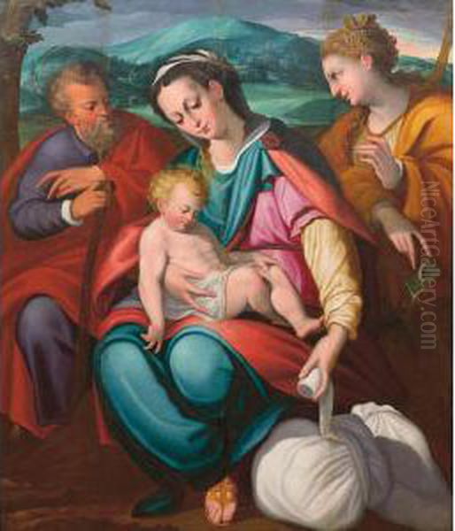 Sacra Famiglia Con Santa Caterina Dalessandria - view 1