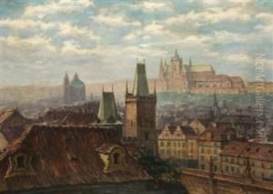 A View Of Prague Castle by Jaro Prochazka