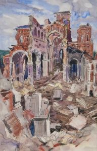 Interior View Of Albert Cathedral by Ernest Procter