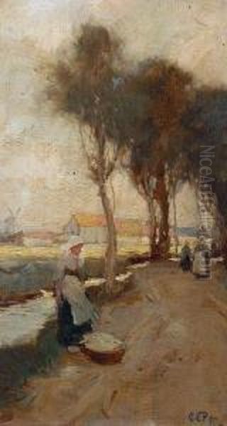 A Girl Resting On A Lane - view 1