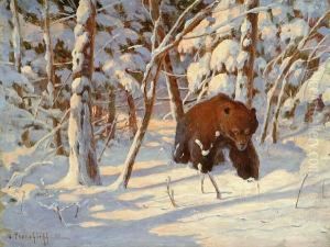 A Bear In The Snow