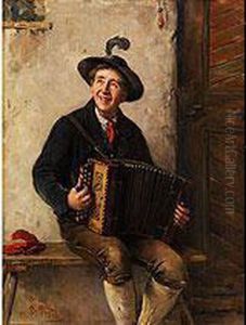 Junger Bayerisch-oberlandischer Musikant by Friedrich Anton Otto Prolls