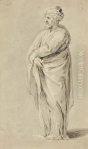 Portrait D'un Homme En Turban by Cornelis Pronk