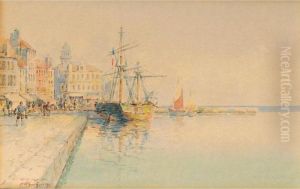 A Port by Spyridon Prosalentis