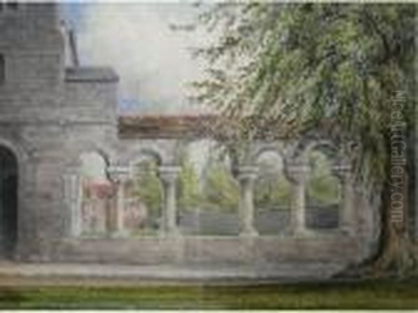 Colonnadesat Winchester Cathedral - view 1