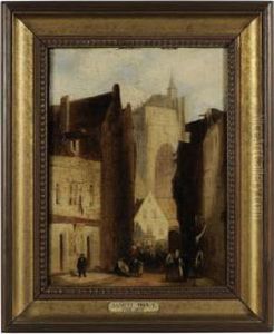 The Church Of St. Pierre, Louvain, Belgium by Samuel Prout