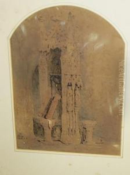 A Decorated Medieval Well Head - view 1