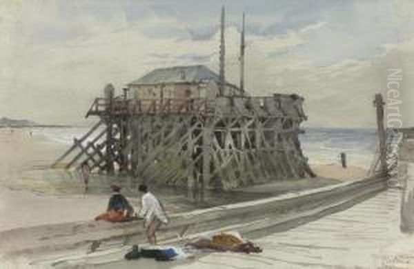 On The Jetty At Calais - view 1