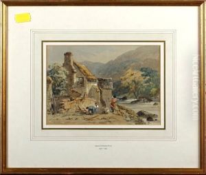 Cottage At Ashford, Devon by Samuel Prout
