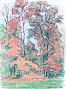 Les Grands Arbres by Victor Prouve