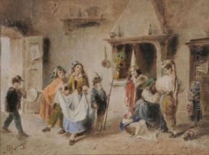 La Preparation Du Carnaval by Cesare Provaggi