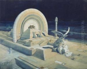 Ancient Architectural Study by Henri Provensal