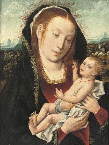The Virgin And Child In An Extensive Wooded Landscape - view 1