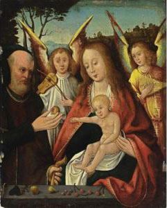 The Holy Family With Angels Making Music In A Landscape The Holy Family With Angels Making Music In A Landscape