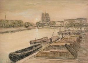 Pont De La Tournelle, Quai De Bethune. by Gaston Prunier