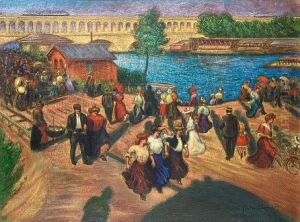 Le Quai De Javel by Gaston Prunier
