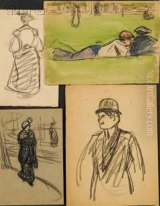 Figure And Landscape Studies by Gaston Prunier