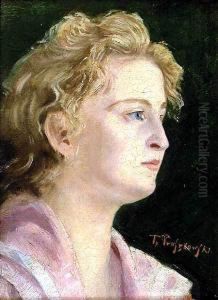 Portret Mlodej Kobiety by Tadeusz Pruszkowski