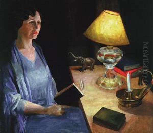 "self Portrait With Still Life", C. 1930 - view 1