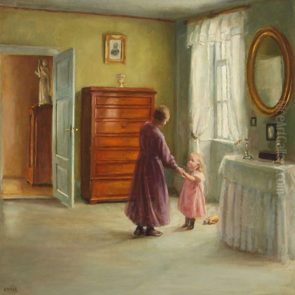 Interior With Mother Anddaughter - view 1