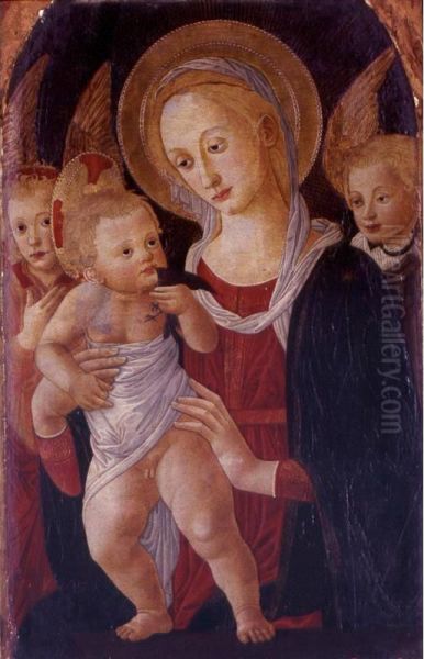 Madonna And Child With Angels - view 1