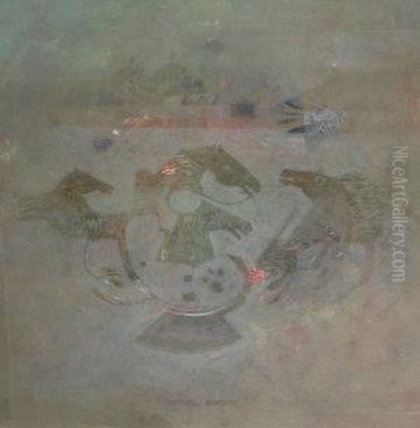 Abstract Picture Of Horses - view 1
