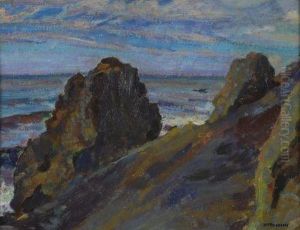 Scogli Ad Antignano by Mario Puccini