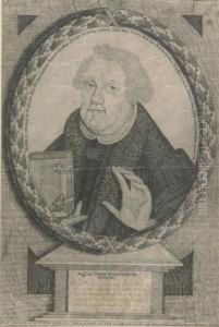 Bildnis Von Dr. Martin Luther. by Johann Michael Puchler
