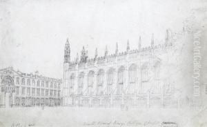 The South View, The South Porch And An Interior View Of King's College Chapel, Cambridge, A Set Of Three Studies The South View, The South Porch And An Interior View Of King's College Chapel, Cambridge, A Set Of Three Studies