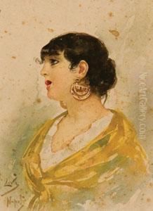 Ritratto Di Popolana by Clemente Pugliese Levi