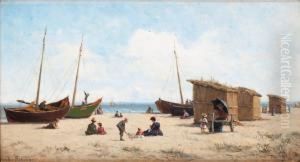 Hogsommar Pa Stranden by Victor Puhonny