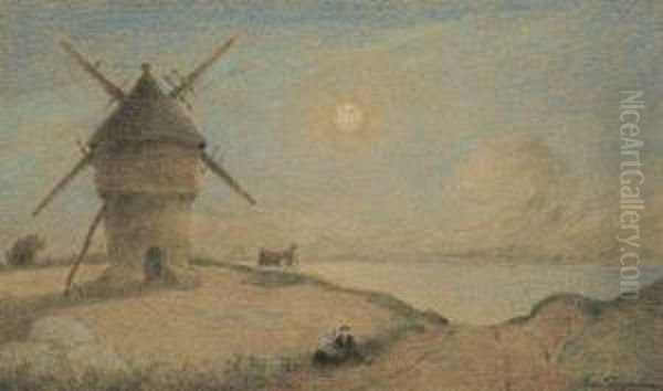 Scene Pastorale Au Moulin - view 1