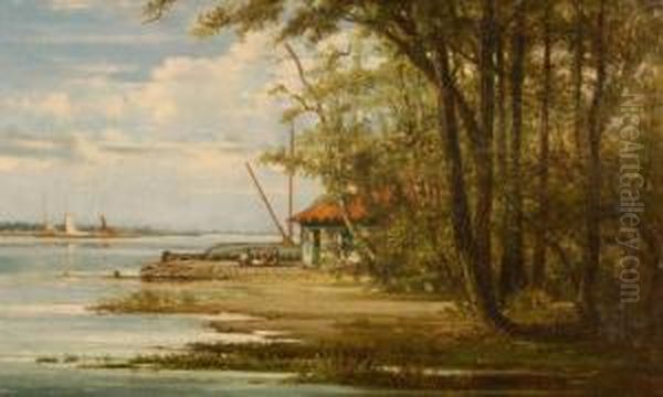 Boat House On The River - view 1