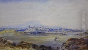 Prospect Of A Distant Town, Possibly Madras by Ayrton, Colonel Pullan